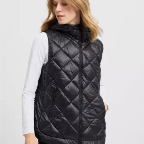 🔥 DKNY SPORT Quilted Puffer Vest – Reversible, Cozy & Stylish! - Picture 3 of 14